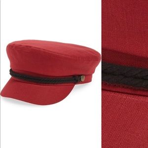 Brixton Fiddler Fisherman Cap Red XS New